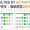 Culte et activités: Février 2018 – Mars 2018